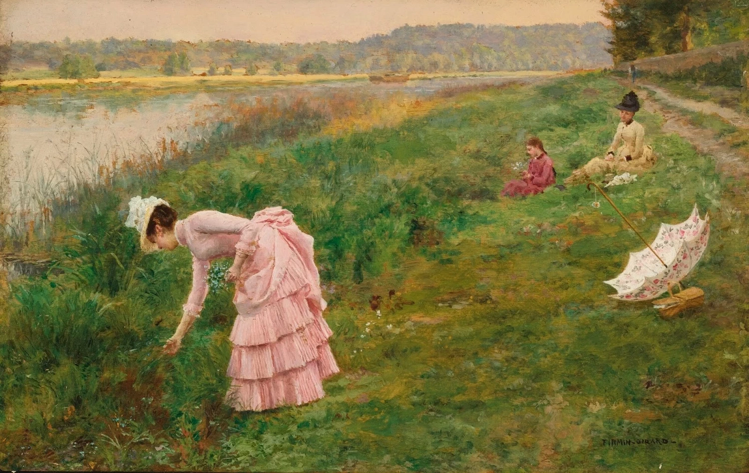 Marie - François Firmin, Girard, Raccolta di fiori selvatici
